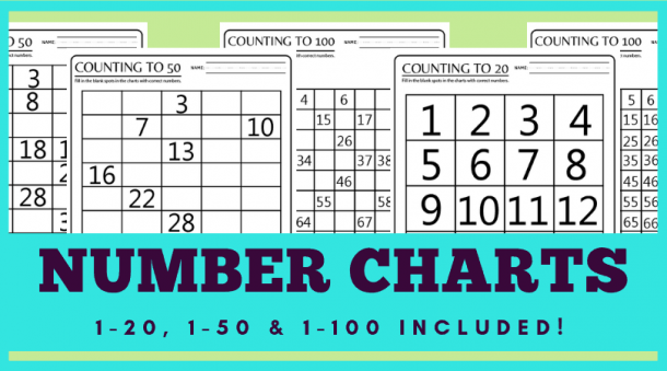 100 Chart Printable Worksheets For Counting   Skip Counting Practice