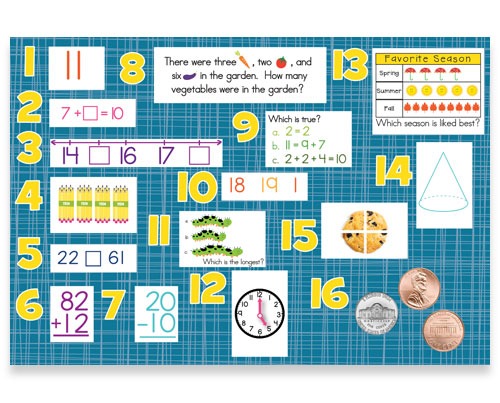 Mountain Math Worksheet First Grade