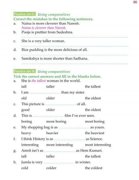 4th Grade Grammar Adjectives Adverbs Comparisons