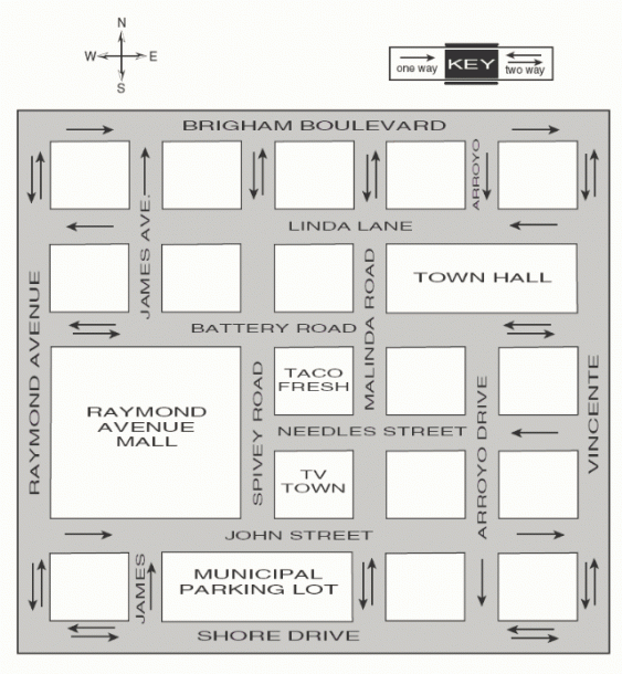 Blank Town Map Template