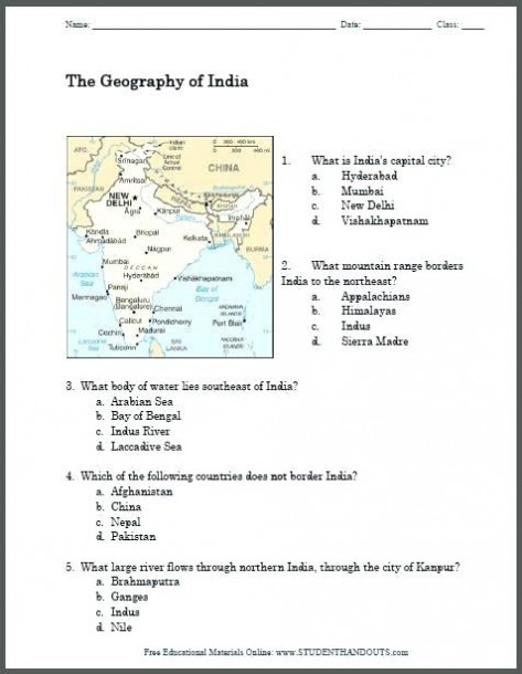 6th Grade Geography Worksheets Of Printable Map Worksheet 5 Themes