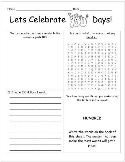 75 Clever Ideas For 100 Days Of School     Tip Junkie