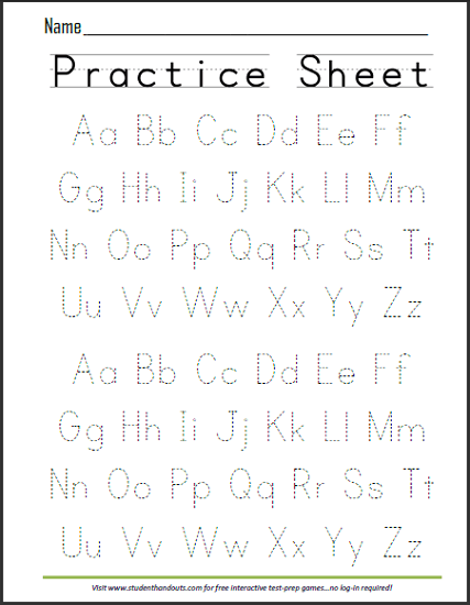 Abcd Tracing Worksheet