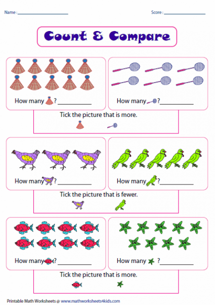 Counting Worksheets