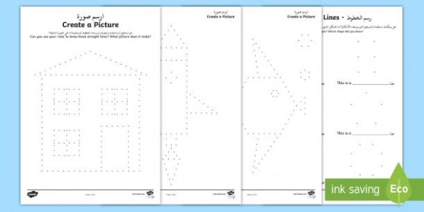 Create A Shape Using A Ruler Worksheets