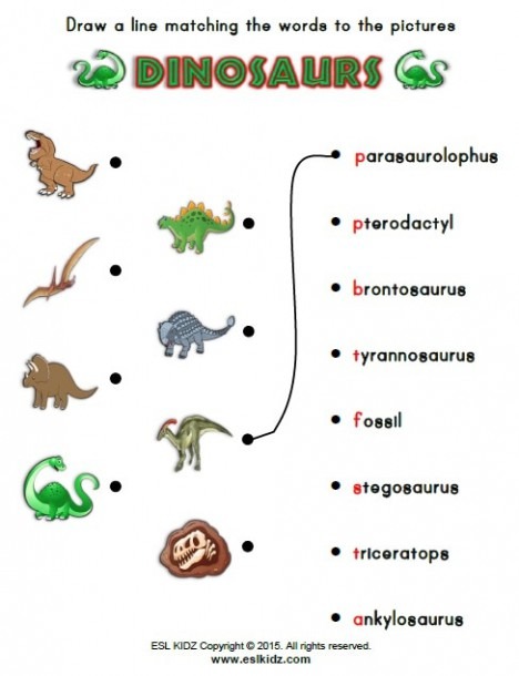 Dinosaur Fossil Worksheets For Preschool