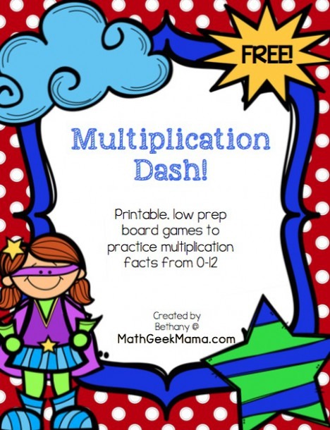 Easy  Low Prep Printable Multiplication Games   Free