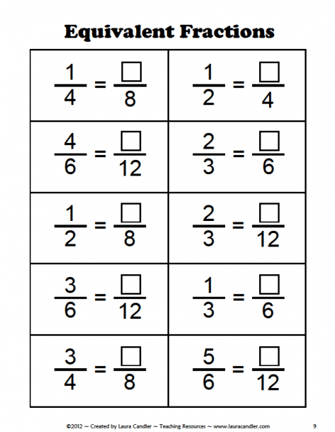 Sixth Grade Math Fraction Worksheets