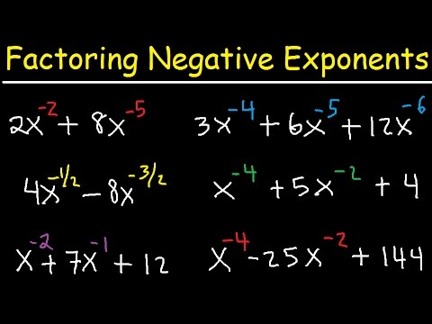 Factoring Negative Fractional Exponents