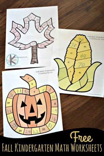 Fall Kindergarten Math Worksheets     Kindergarten Worksheets And Games