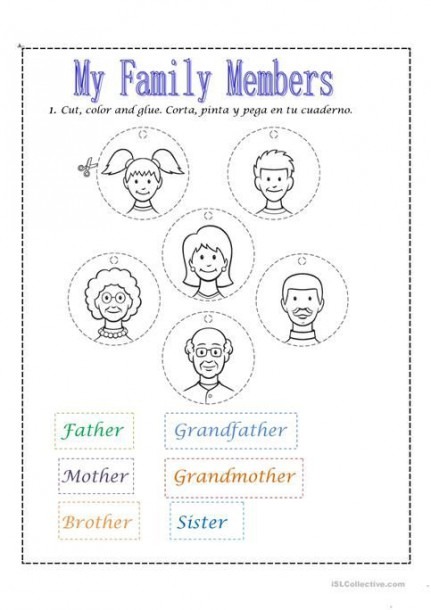 Family Members Worksheet