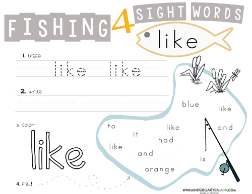 Fishing For Sight Words