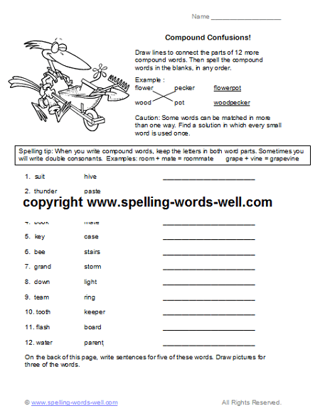 Free Fourth Grade Worksheets For Language Practice