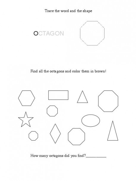 Free Octagon Worksheet