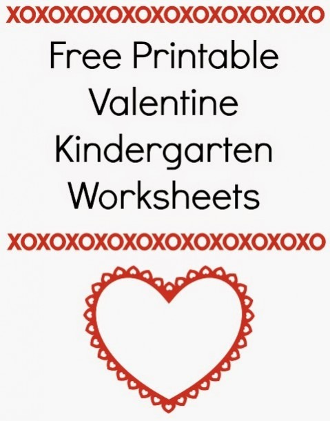 Free Printable Valentine Kindergarten Worksheets   Planet Weidknecht