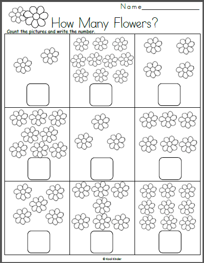 Free Spring Math Worksheet