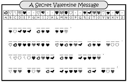 Free Valentine Printable Worksheets