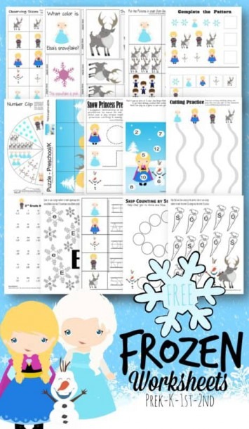 Frozen Worksheets For Kids