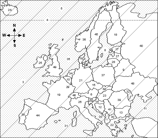 Geography Worksheets   Map Of Europe Answer Key