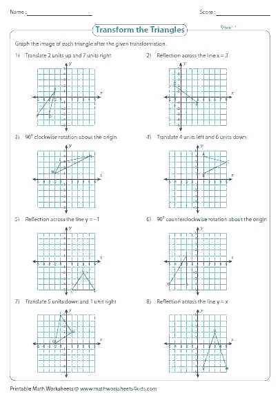 Geometry Rotation Worksheet     Paintingmississauga Com
