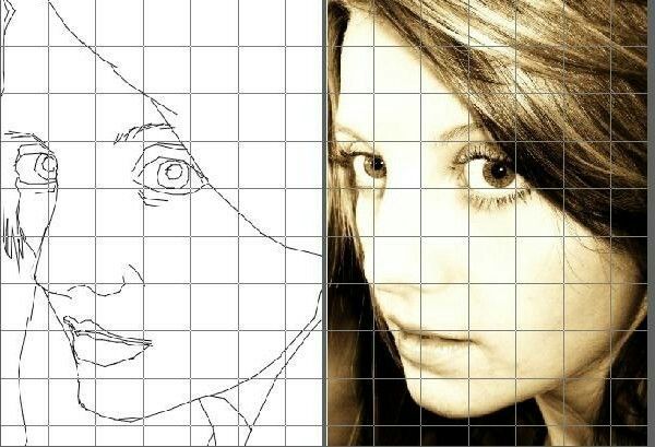 Grid Drawing Portraits In 2019