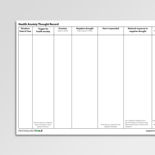 Thought Record Worksheet