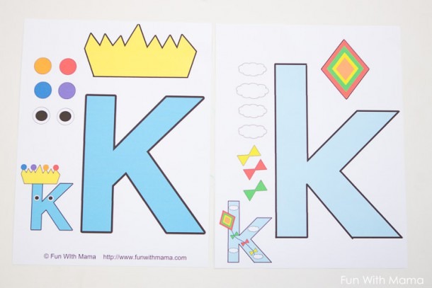 Letter K Worksheets