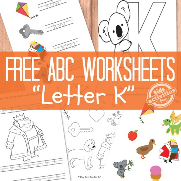 Letter K Worksheets Free Kids Printable