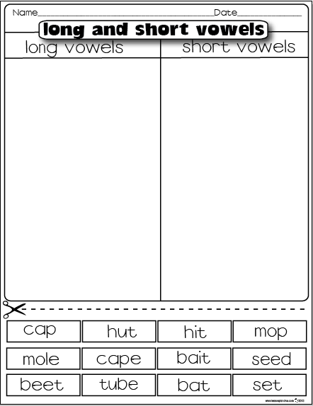 Long And Short Vowels