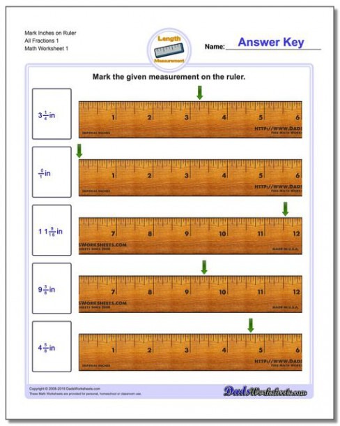 Mark The Ruler In Inches