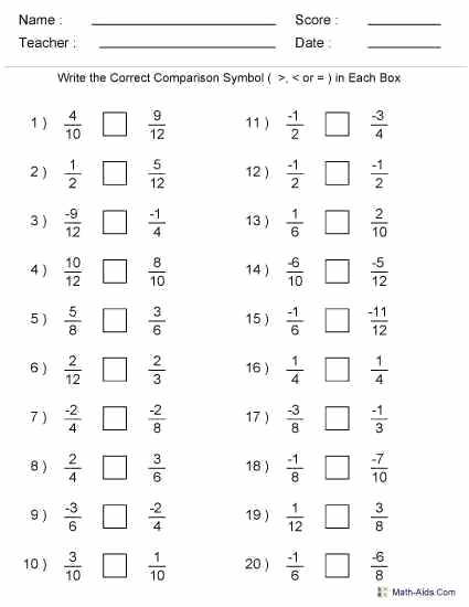 Dividing Fractions Math Worksheets For Home