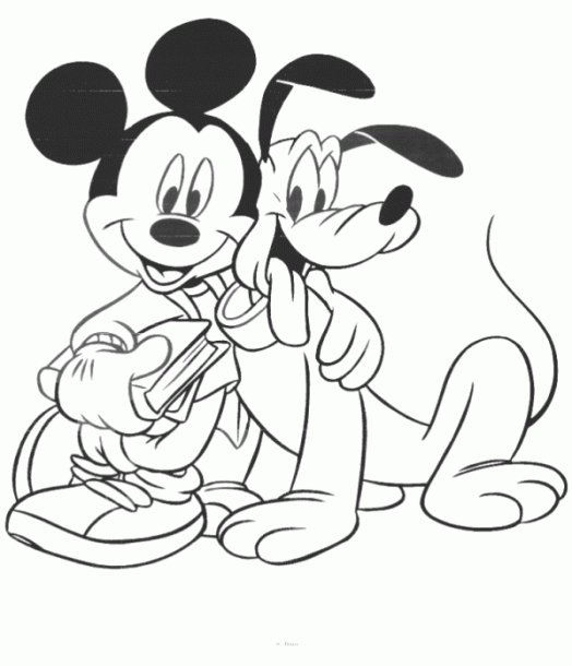 Mickey Mouse Coloring Page Disney Coloring Page