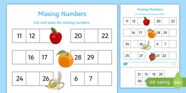 Missing Numbers To 30 Worksheet   Worksheet