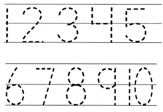 Number Tracing Pre