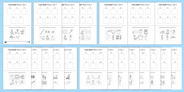 Phase 2 Words I Can Read Worksheet