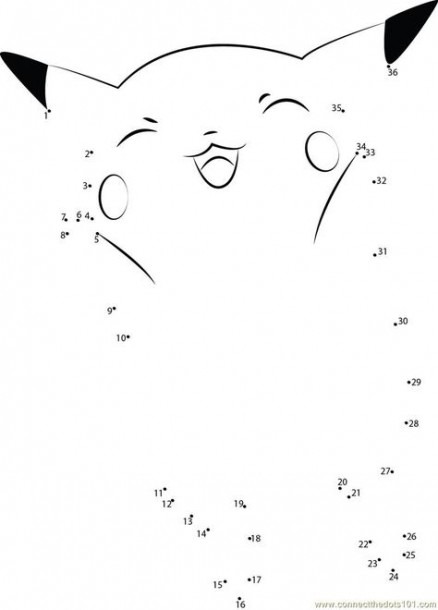 Pokemon Laughing Dot To Dot Printable Worksheet