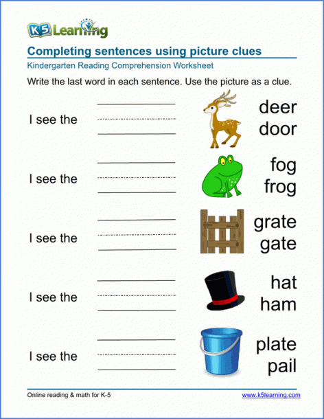 Preschool   Kindergarten Worksheets