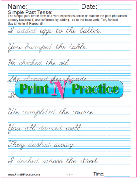 Cursive Paragraph Practice Cursive Worksheets To Print