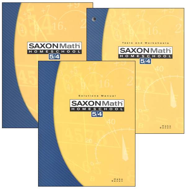 Saxon Math 5 4 3ed Homeschool Kit