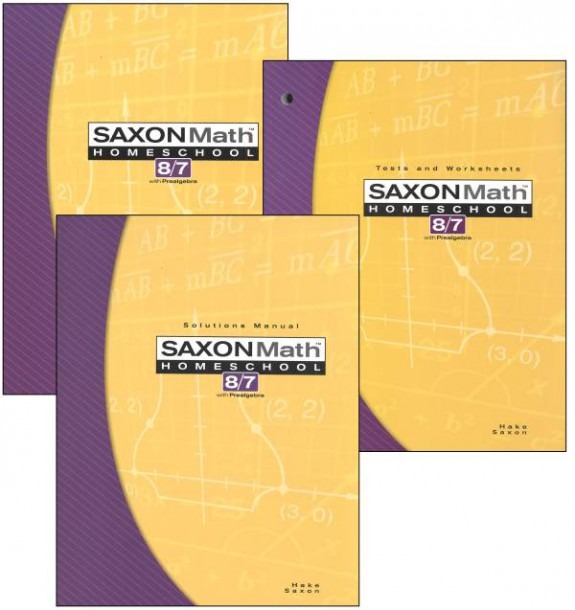 Saxon Math 8 7 3ed Homeschool Kit