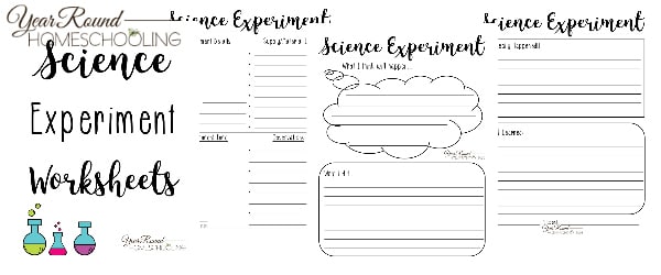 Science Experiment Worksheets