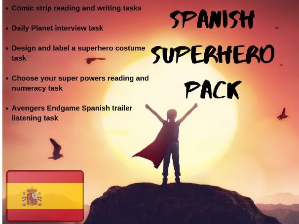 Spanish Superheroes Lesson Pack By Mtc1980