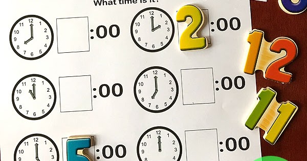 Telling Time Preschool Worksheets