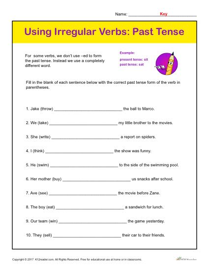 Using Irregular Verbs  Past Tense
