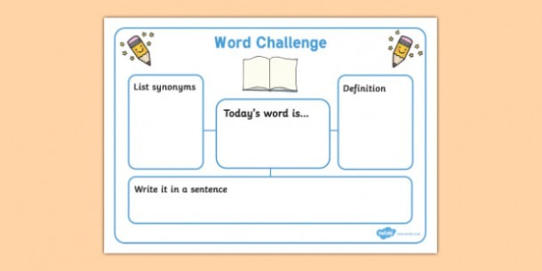 Word Challenge Worksheets