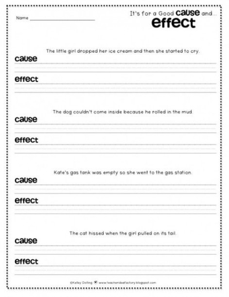 12 Easy Cause And Effect Activities And Worksheets