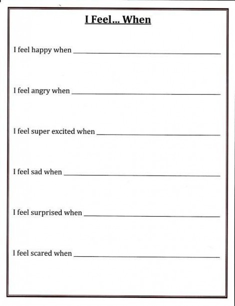 30 Self Esteem Worksheets To Print