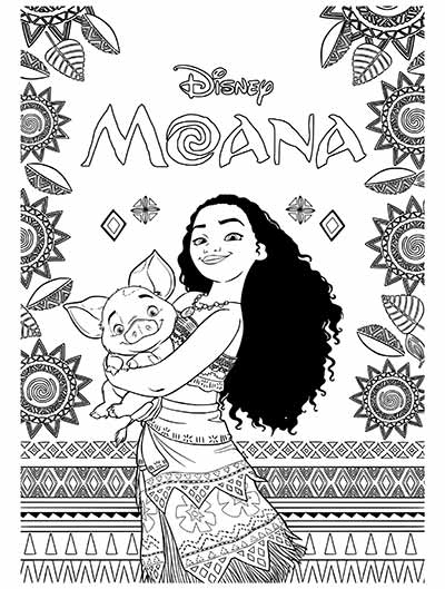 59 Moana Coloring Pages  December 2019 Maui Coloring Pages Too