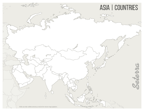 Asia  Countries Printables