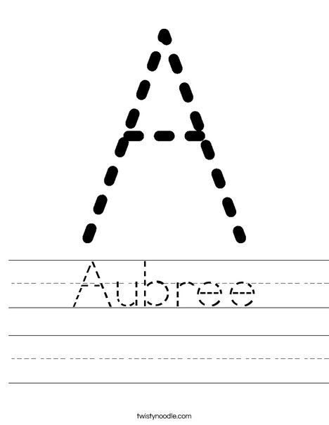 Aubree Worksheet